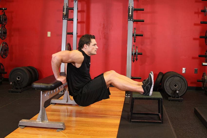 Chair dips, position 2