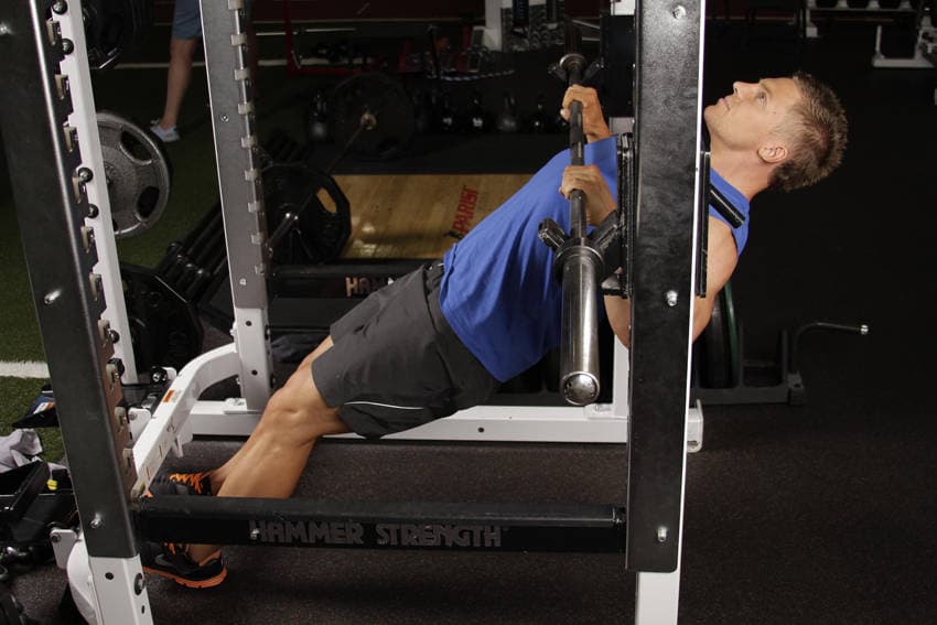 Inverted row, position 2